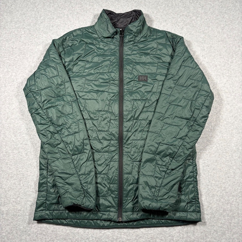 Helly Hansen Lifaloft Insulated Jacket Mens Medium Green Puffer 65603 R